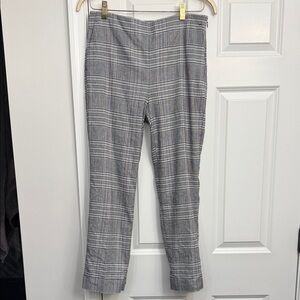 Ann Taylor Black and White Checkered Pants